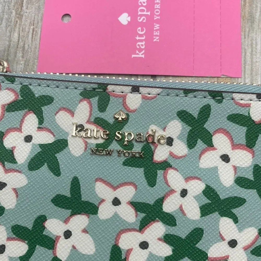 Kate Spade Laurel Way Floral Bitsy Card Holder Bag Purse Wallet